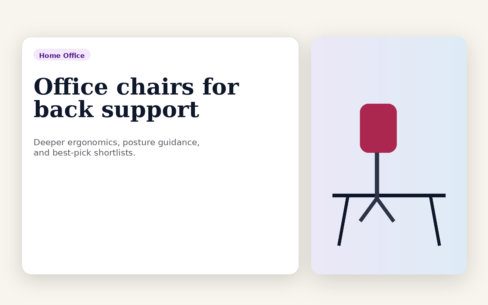 Office chair buying guide