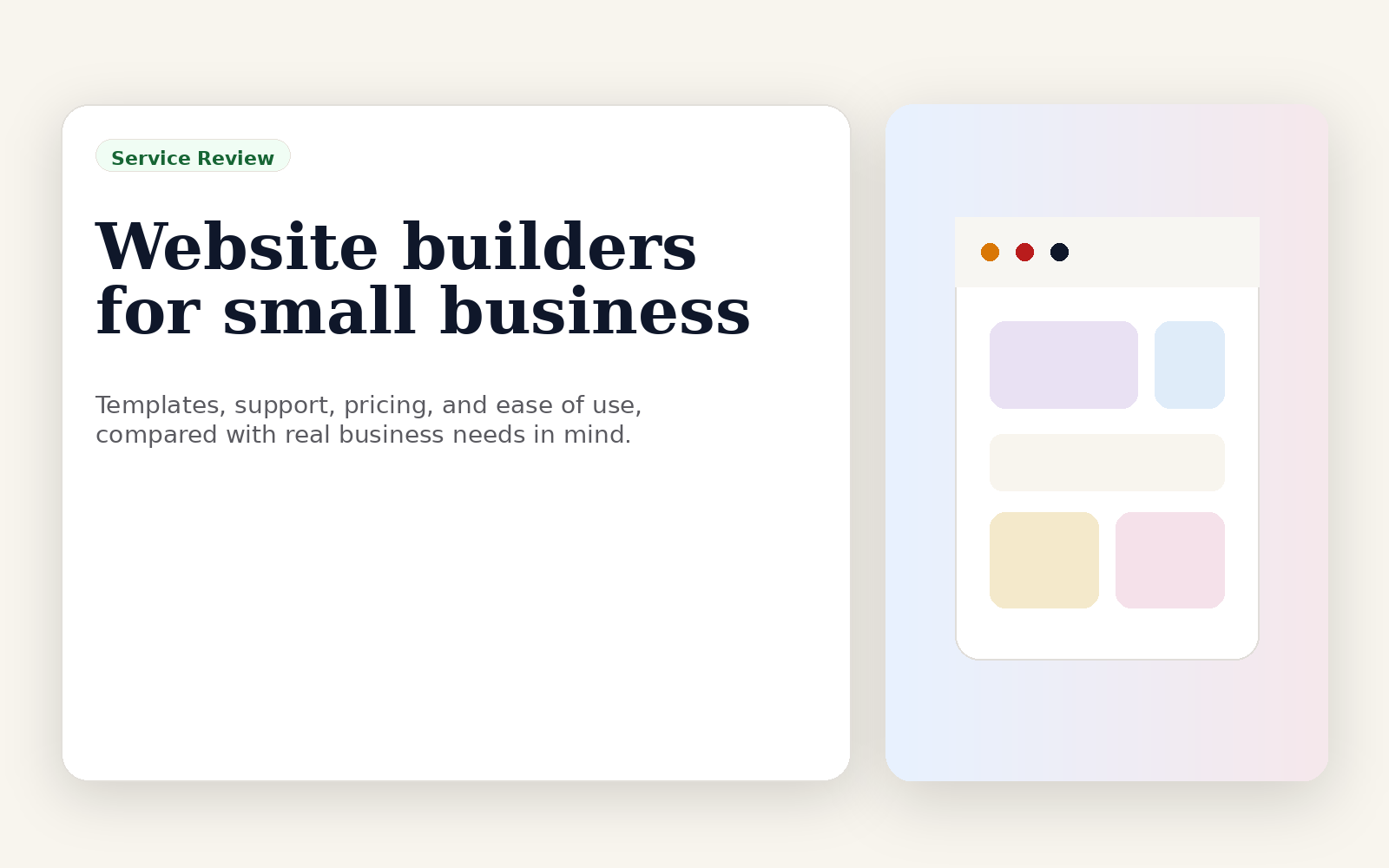 Website builder review