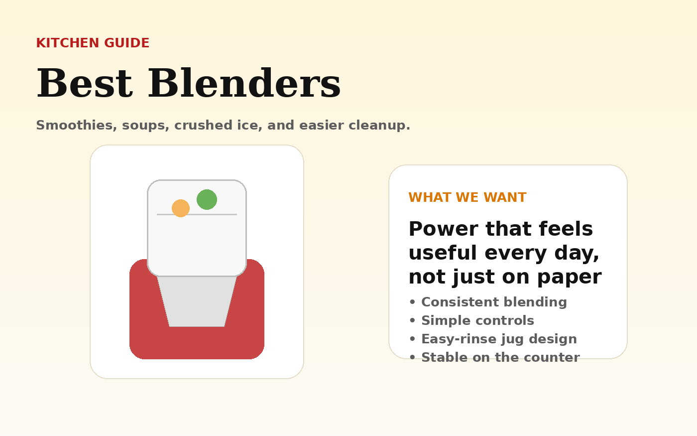 Best Blenders for Smoothies, Soups, and Everyday Kitchen Use